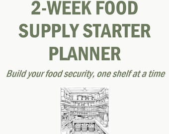 Full Guide: 2-Week Food Supply Planner – Printable Emergency Food Prep & Meal Tracker