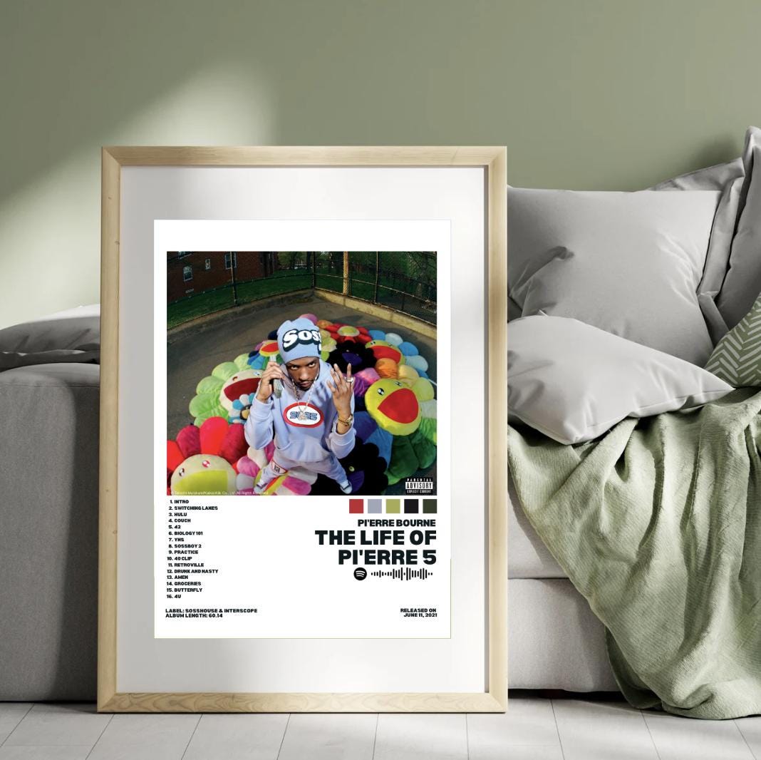 The Life of Pi'erre 5 Tracklist Poster | Digital Download - Etsy