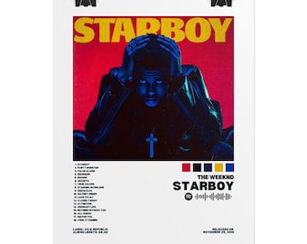 Starboy Tracklist Poster | Digital Download