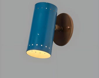 Authentic Italian Brass Wall Sconce Mid Century Modern Brass Wall Light Sputnik Stilnovo Wall Lamp Vanity Light, Hallway Lamp