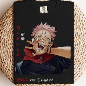 Cursed King Comfort Colors Shirt, Oversized Pepper Vintage Anime Tee, Japanese Manga Streetwear, Gift For Him, Gift For Her, OtakuStreetwear