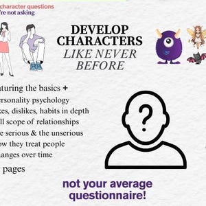 Character Development Worksheet