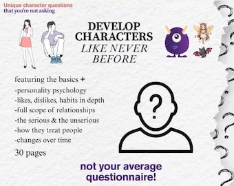 Character Development Worksheet