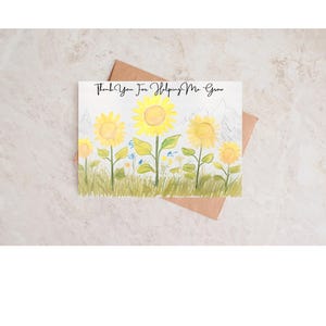 Cartes pour enseignants, cadeaux pour enseignants, merci de m'avoir aidé à grandir