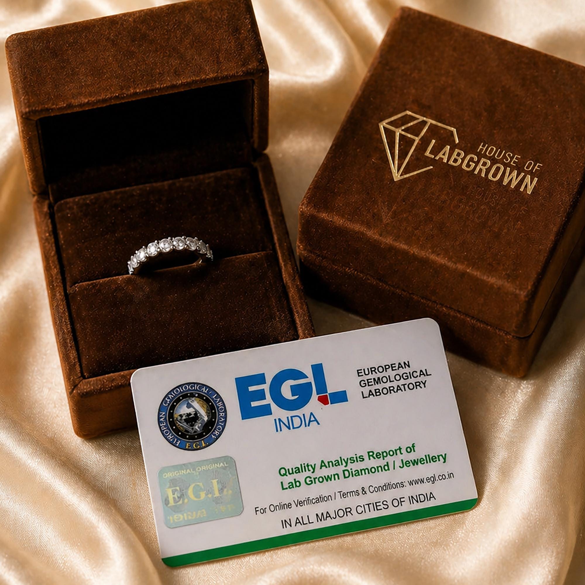 Baguette and Round Cut Lab Grown Diamond Wedding Band Full Eternity ...