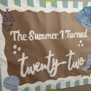 The Summer I Turned …. Custom Hand-Painted Birthday Banner