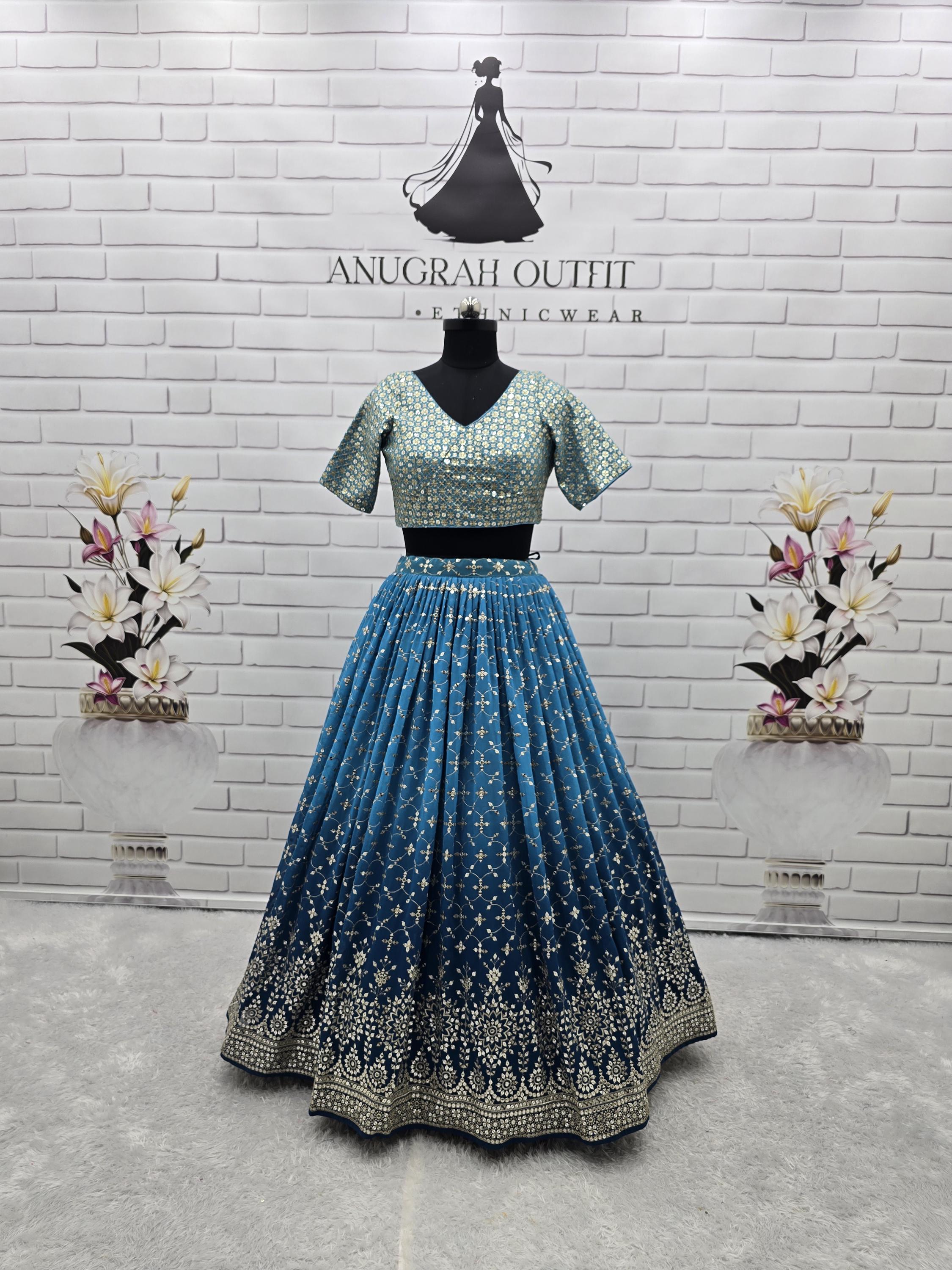 princess polly baby blue dress Combination Dress Design Dark Blue Colour Dress Royal Light Blue And Dark  Blue Combination Dress Peach main image 1