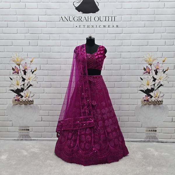 Designer Wedding Pink Kasturi Silk Lehenga Choli for Bride, Engagement Sangeet Cocktail Outfit, lehengas