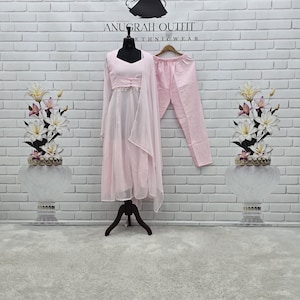 pastel indo western dress Pastel Mint Green Indo-Western S