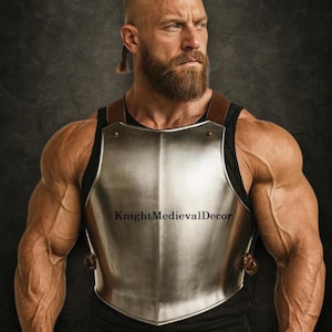 Handmade Steel Cuirass: Medieval Knight Armor for LARP, SCA, Cosplay