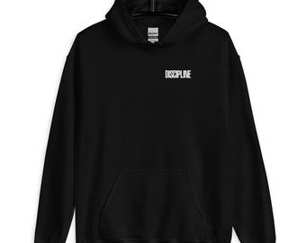 Discipline Gym Hoodie | Premium Men's Heavyweight Hoodie | Motivational Gym Clothing