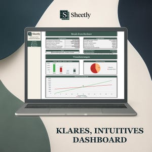 Break-Even Excel Template [DE/EN] – Business Plan Calculator, Fixed & Variable Costs, Profitability Analysis, Instant Download