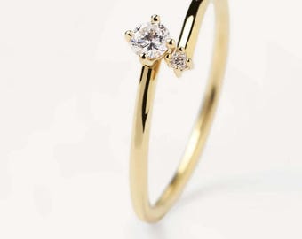 Sterling Silber Stella Ring | Ehering | Stapelbare Schmuck | Personalisierbar | Verstellbarer Ring | Zierliche Schmuckstücke | Geschenk für sie