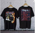 1988 Ozzy Osbourne No Rest For The Wicked Checklist T-Shirt product logo