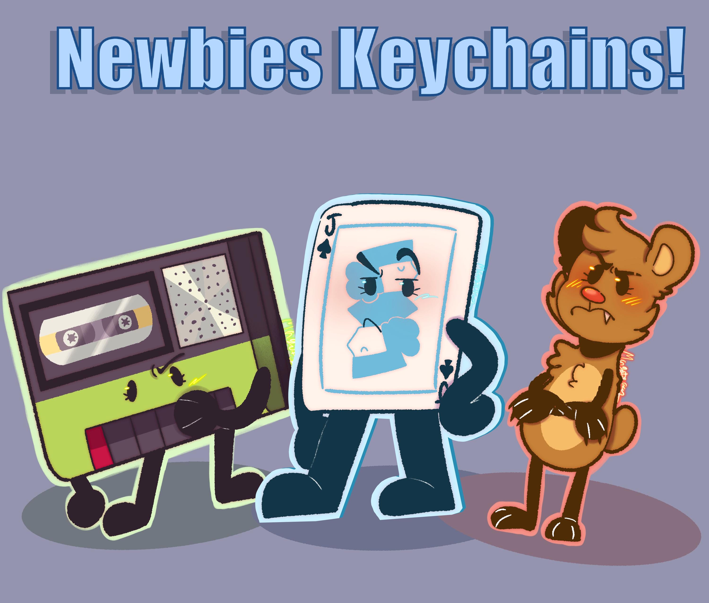 Inanimate Keychains Inanimate Insanity Newbies (jack, Tapey, and Teddy Bear) Keychains - Etsy