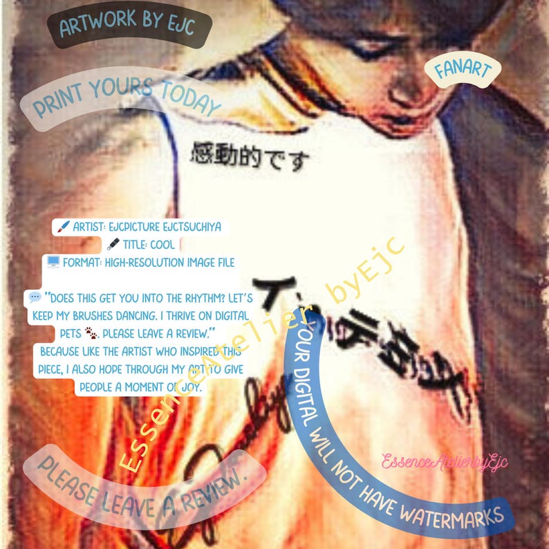 Taemin Digital Fanart- Ready to Print Made With Love by Ejcpicture - Etsy