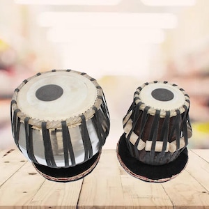 Professional Brass Bayan Tabla Drum Set – 3 Kg | Handcrafted Indian Percussion Instrument for Concerts & Musicians