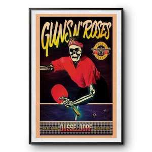 Guns N' Roses Dusseldorf 18 de junio de 2025 Merkur Spiel Arena Póster