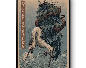 Billy Strings All Gig Posters, Billy Strings Bozeman MT 8-15-2025 Poster, Billy Strings Aug 23 2025 In Eugene OR Poster