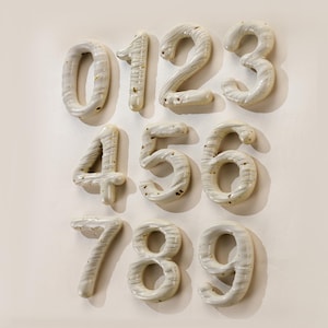 Ceramic House Tiles door number Personalized,Customized Numbers Wall Decor,House  Numbers Ceramic Art,house number Porcelain door sign