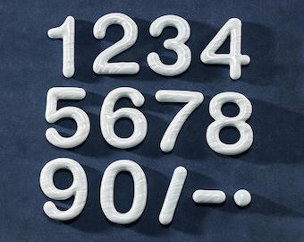 Ceramic Numbers Decorative Light Green, Customized Numbers Wall Decor,House Numbers Anniversary Numbers Ceramic Art,Tile Firing,House Tiles