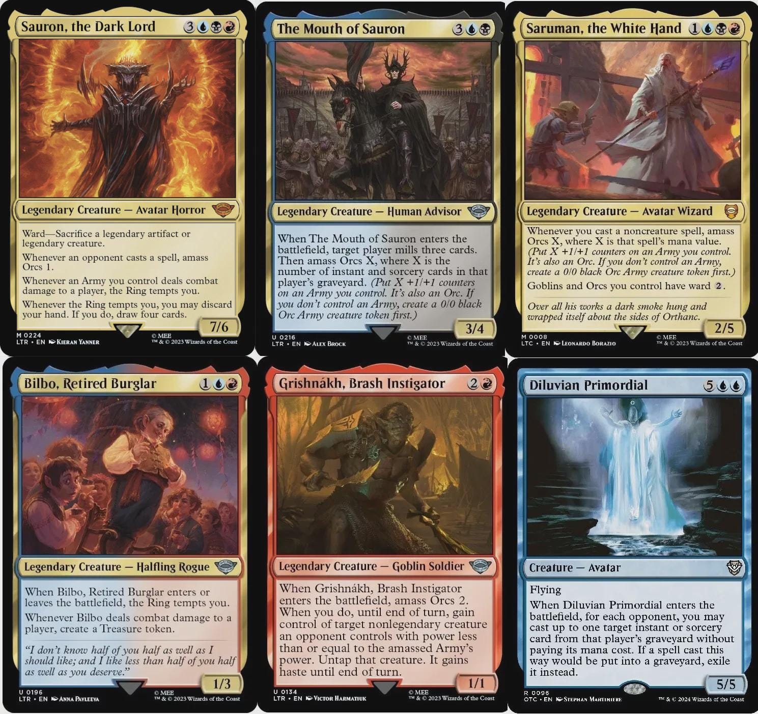 闇の王サウロン 統率者デッキ EDH マジックカード100枚 カスタムデッキ