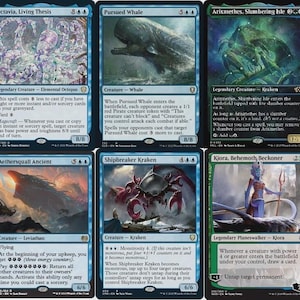 Custom Kommandanten Deck Arixmethes - Sea Creatures - EDH MTG Magic Octavia