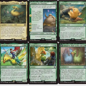 MTG Commander Deck Choco, Seeker of Paradise 100 Magic Cards - Final Fantasy NM
