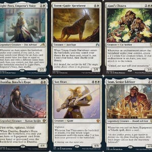 MTG Kommandant EDH Deck Lichtpfoten,Stimme des Kaisers 100 Karten Custom Deck Auras NM