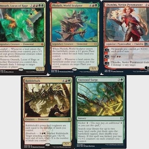 Custom Commander Deck*** Omnath, Locus of Rage Landfall Elemental MTG EDH NM