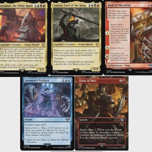 サルマン、白手の統率者デッキ EDH 100枚のマジックカード カスタムデッキ MTG NM