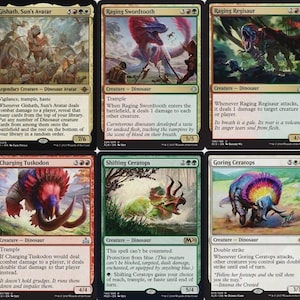 MTG Kommandant EDH Deck Gishath, Sun&#39;s Avatar 100 Karten Dinosaurier Custom Deck NM