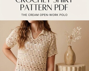 Crochet Mesh Top pattern Pdf , Easy summer Boho sweater , Cardigan Top pattern , Boho Beach To ( Video Tutorial + Pdf)