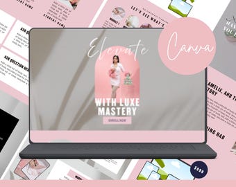 Rosa säljsida-mall | Canva landningssidestratt