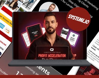 Systeme.io Coaching, Kurs- eller Digital Produktförsäljningstrattmall, Landningssida (Import med ett klick)