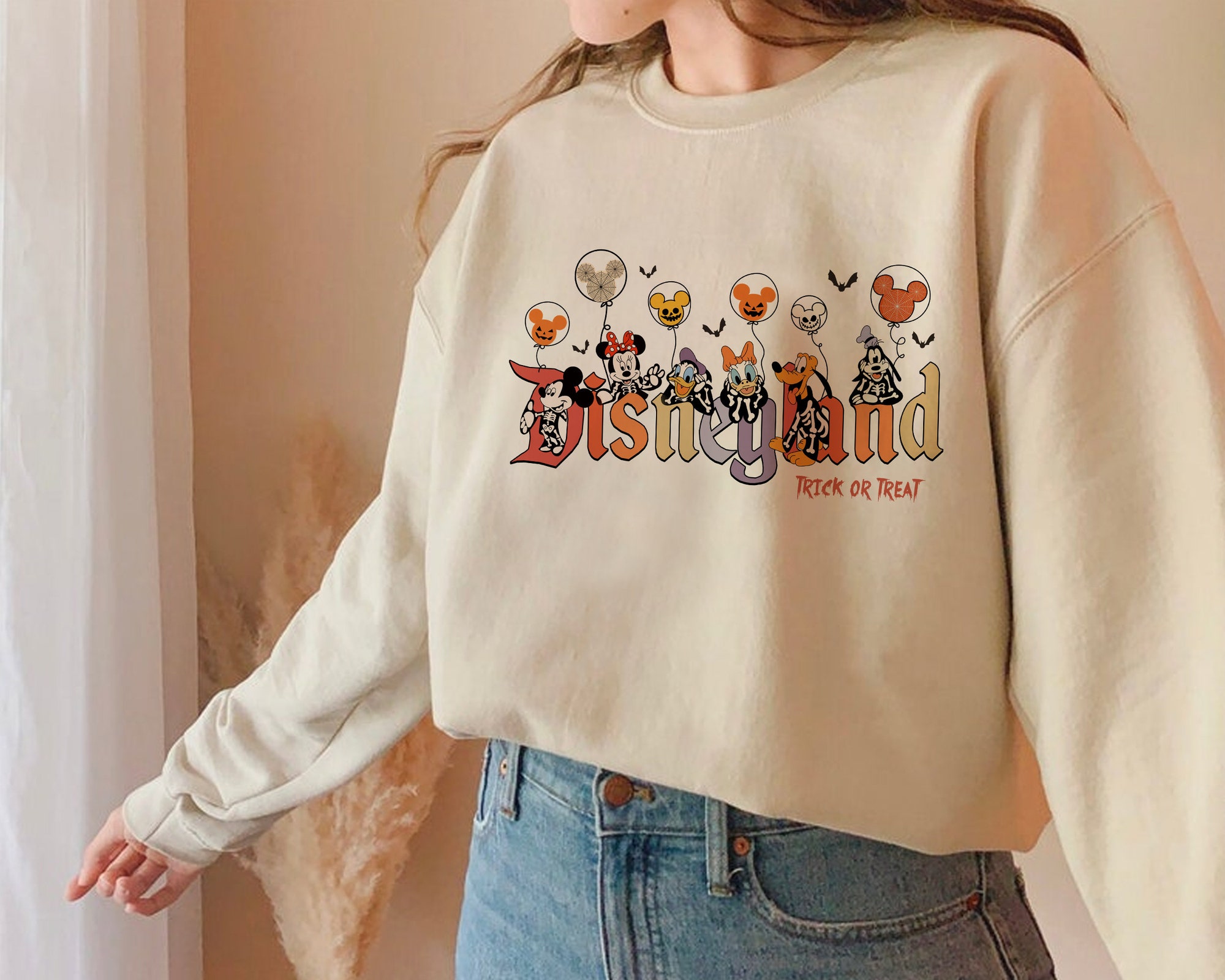Discover Vintage Disneyland Halloween Sweatshirt, Disney Castle Halloween Family Sweatshirt