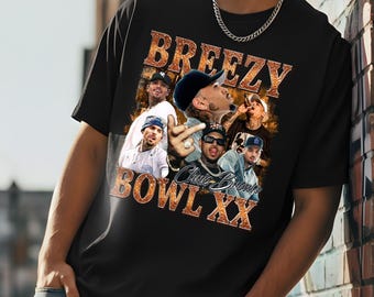 Breezy Bowl XX Tour Graphic T Shirt Cotton Concert Streetwear Tee