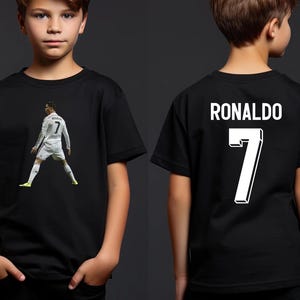Youth Ronaldo Soccer T-Shirt: Football Fan Merch