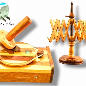 Electric Rosewood Yarn Ball Winder: 16 oz Capacity