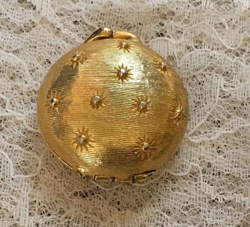 Vintage Houbigant Gold Stars Compact
