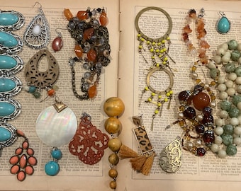 Boho Indie Mixed Craft Jewelry Findings Inspiration Lot Creative Findings Lot