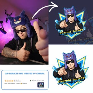 Niestandardowe logo do gier | Esport, Twitch, YouTube, Awatar Kick