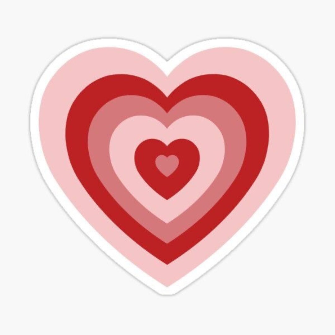 Heart Sign Sticker Heart Sticker - Etsy