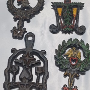 SALE PRICE  Cast Iron Trivets  Salesman Samples Unsigned Wilton