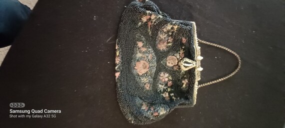 GIFT IDEA Beaded Evening Bag FRENCH Vintage Antiq… - image 8