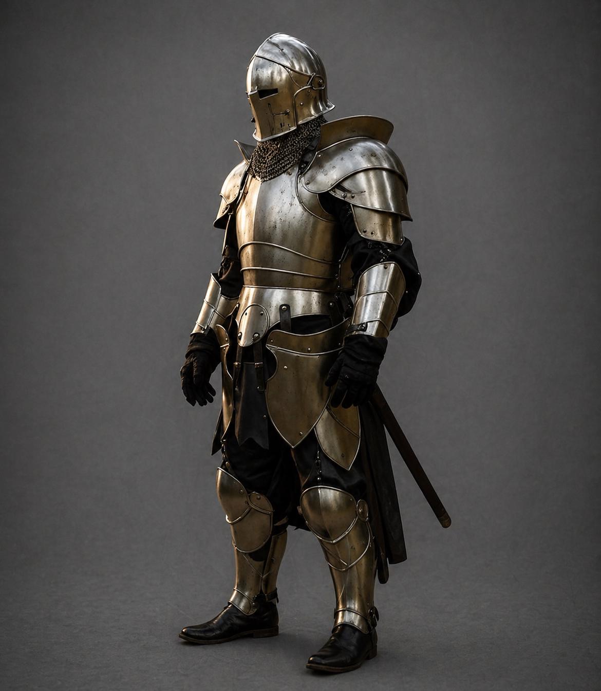 Full 18 Gauge Steel Knight Armor Set - Medieval Templar Suit - Etsy
