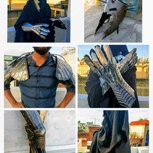 Nazgul Ringwraith Costume: Witch King Cloak, Gauntlets & Helmet