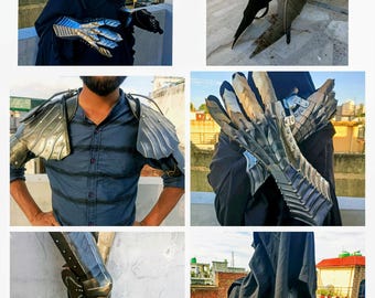 Witch King Inspired Halloween Costume – Ringwraith Cloak, Gauntlets, Helmet