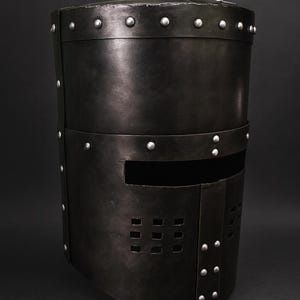 Medieval Black Knight Helmet Battle-Ready 18-Gauge Steel Armor - LOTR Monty Python Inspired