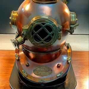 U.S. Navy Mark V Diving Helmet Replica: Nautical Maritime Decor